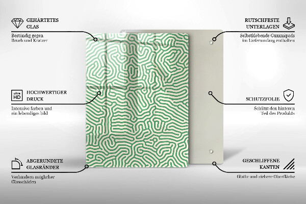 Tábua de cortar de vidro Bambus da natureza