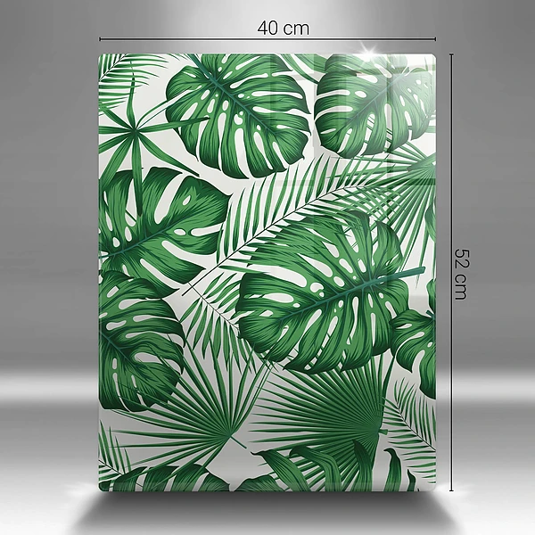 Tábua de corte em formato de folha de monstera