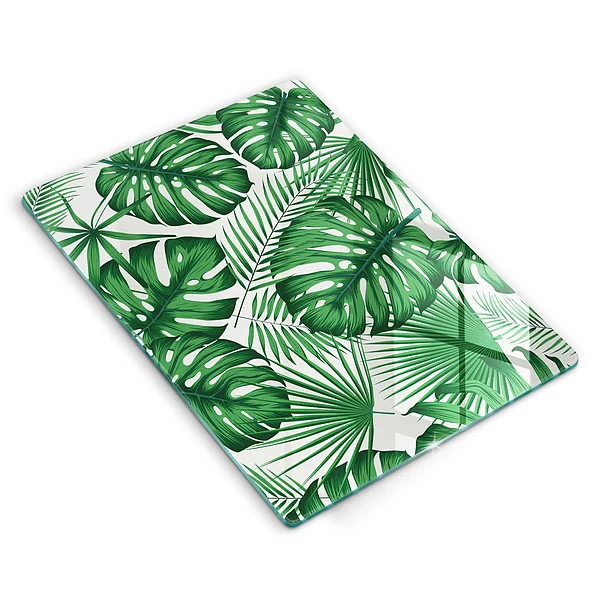 Tábua de corte em formato de folha de monstera