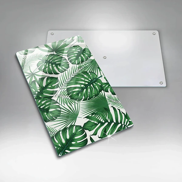 Tábua de corte em formato de folha de monstera