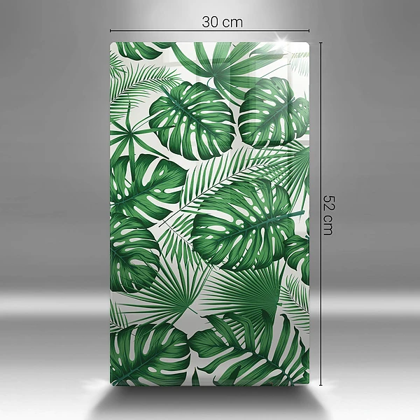 Tábua de corte em formato de folha de monstera