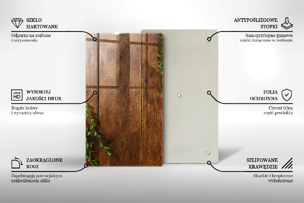 Tábua de corte de vidro Tábuas e folhas de madeira