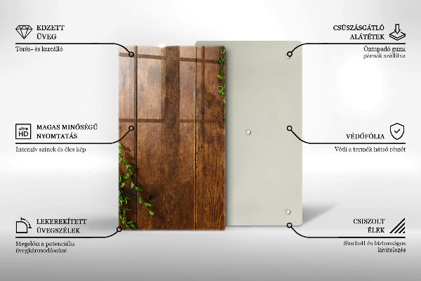 Tábua de corte de vidro Tábuas e folhas de madeira