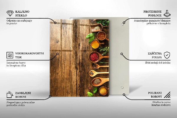 Tábua de corte de vidro Tábuas e folhas de madeira