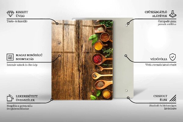 Tábua de corte de vidro Tábuas e folhas de madeira