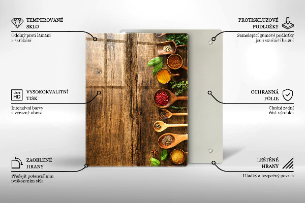 Tábua de corte de vidro Tábuas e folhas de madeira