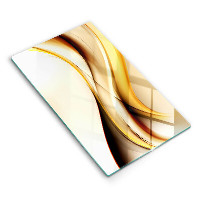 Tábua para corte com estampa de linhas de fumaça abstratas