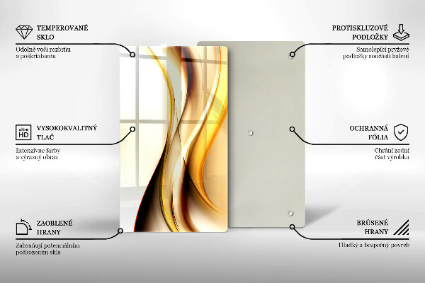 Tábua para corte Linhas de fumaça abstratas