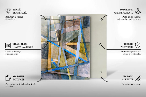 Tábua para corte Linhas de fumaça abstratas