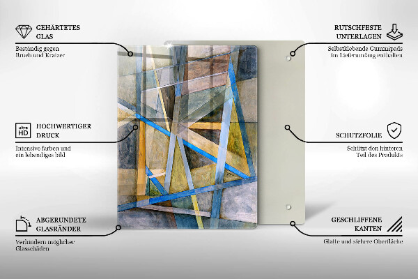Tábua para corte Linhas de fumaça abstratas