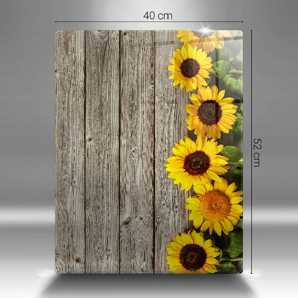 Tábua para cozinha Girassóis em tábuas