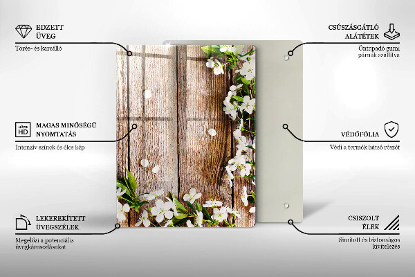Tábua para cozinha Girassóis em tábuas