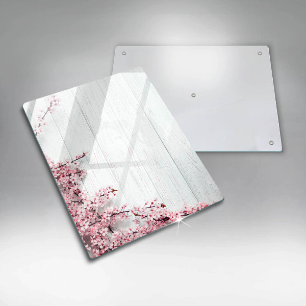 Tábua de corte de vidro Flores nas tábuas