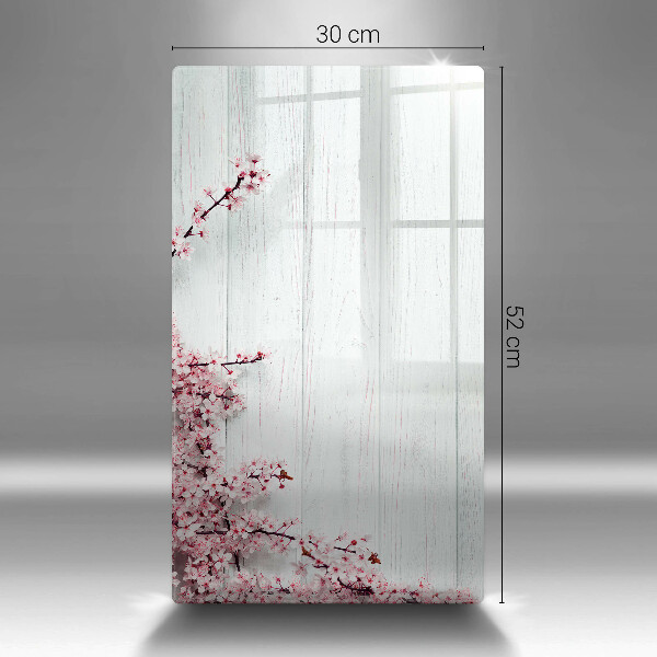 Tábua de corte de vidro Flores nas tábuas