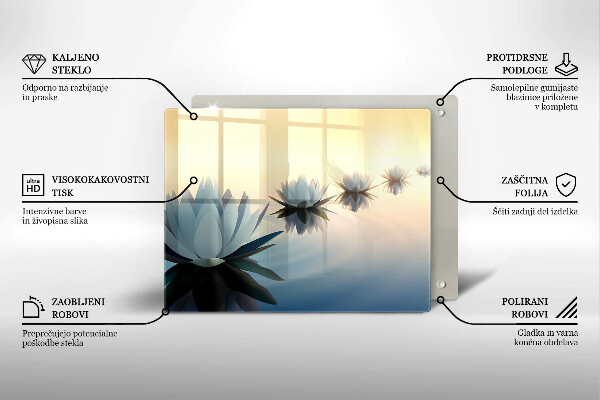 Tábua para corte Flores de nenúfar