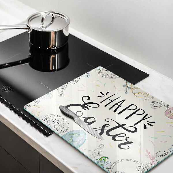 Tábua de corte Inscrição de Feliz Páscoa