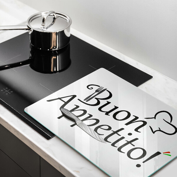 Tábua de cortar A inscrição Buon Appetito!
