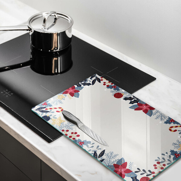 Tábua de vidro decorações de Natal