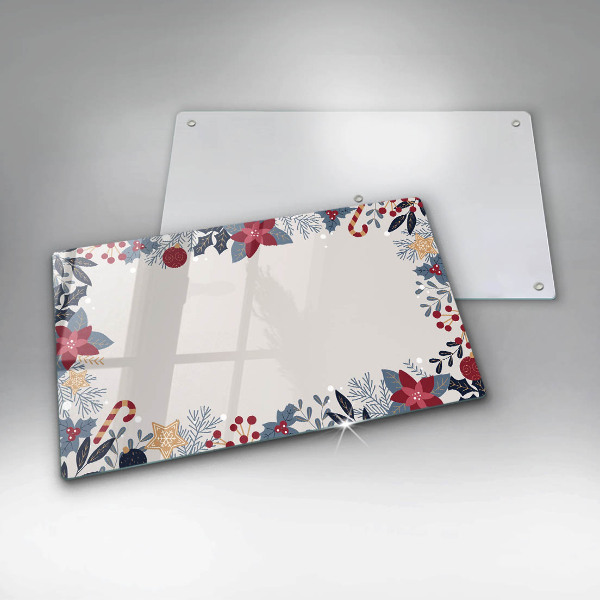 Tábua de vidro decorações de Natal