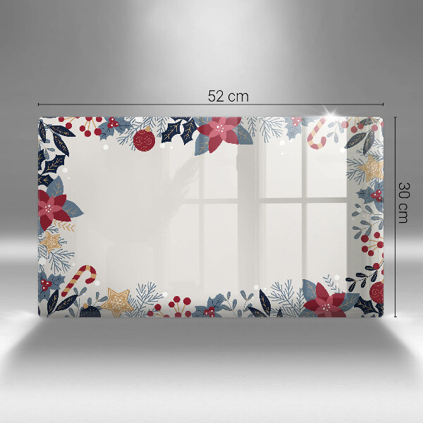 Tábua de vidro decorações de Natal