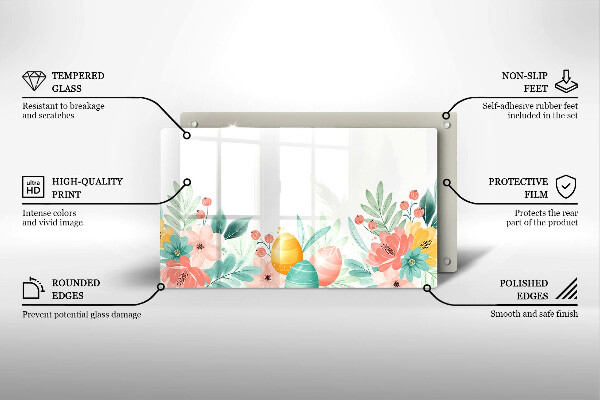 Tábua para cozinha ovos de páscoa