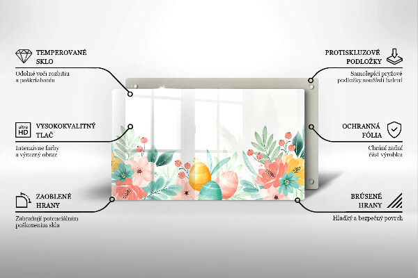 Tábua para cozinha ovos de páscoa