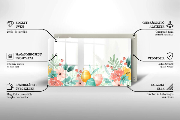 Tábua para cozinha ovos de páscoa