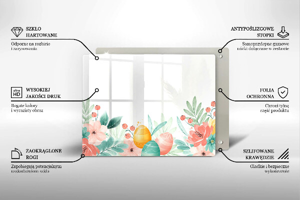 Tábua para cozinha ovos de páscoa