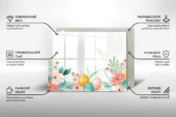 Tábua para cozinha ovos de páscoa