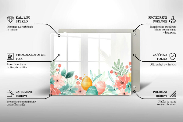 Tábua para cozinha ovos de páscoa