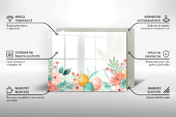 Tábua para cozinha ovos de páscoa