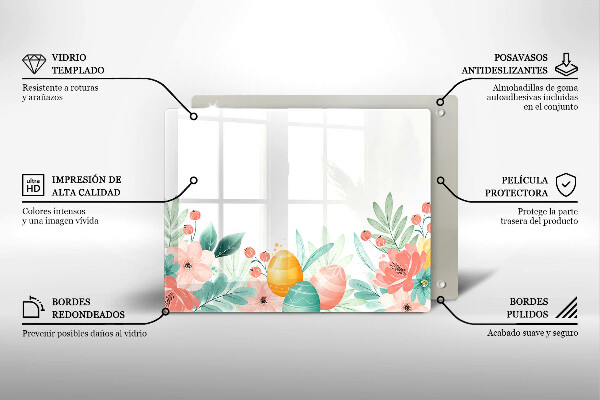 Tábua para cozinha ovos de páscoa