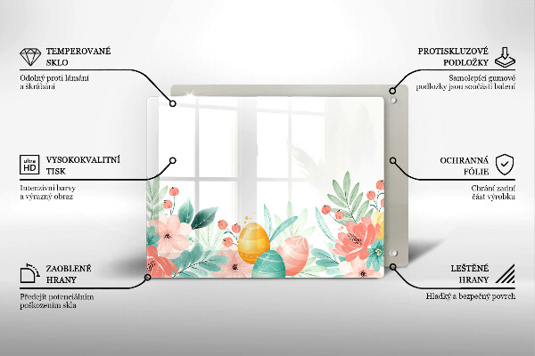 Tábua para cozinha ovos de páscoa