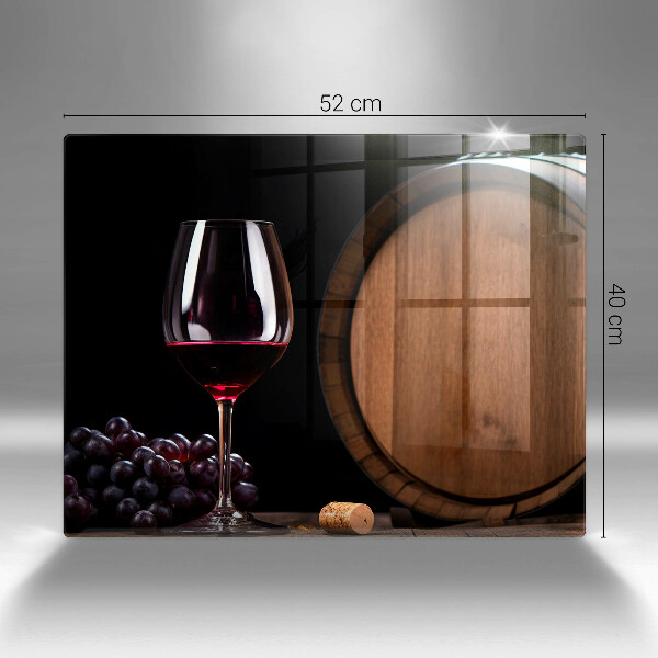 Tábua corte Um barril de vinho em um copo