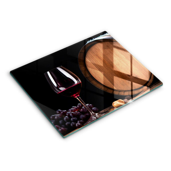 Tábua corte Um barril de vinho em um copo