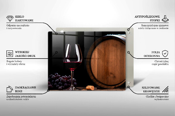 Tábua corte Um barril de vinho em um copo