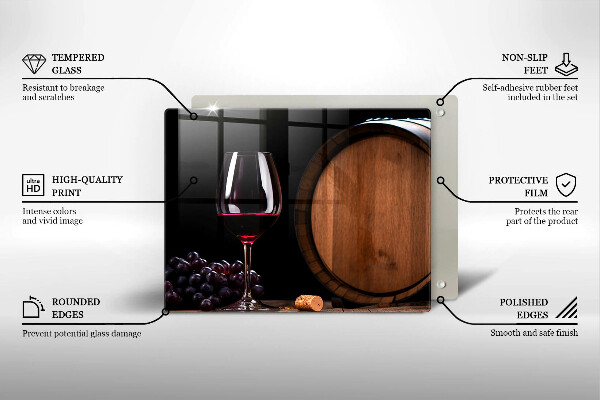 Tábua corte Um barril de vinho em um copo