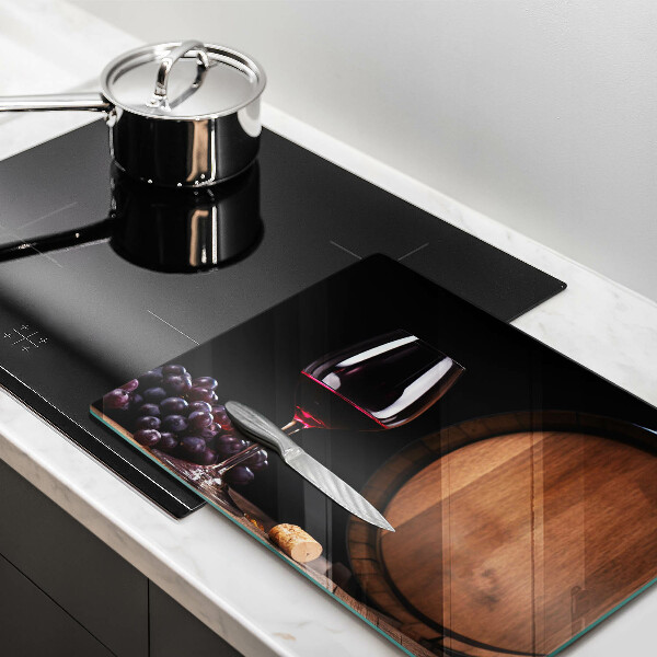 Tábua corte Um barril de vinho em um copo