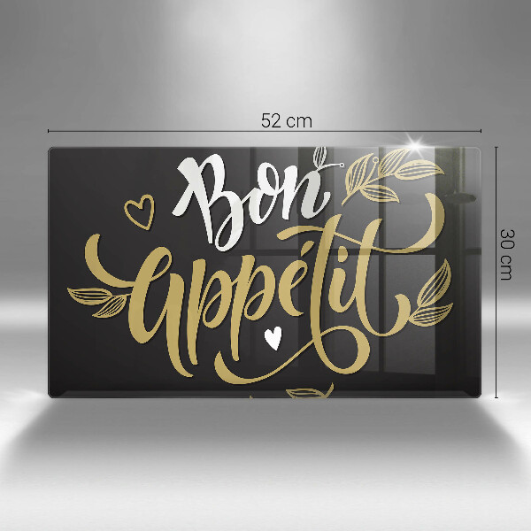 Tábua para corte A inscrição Bon Appetit