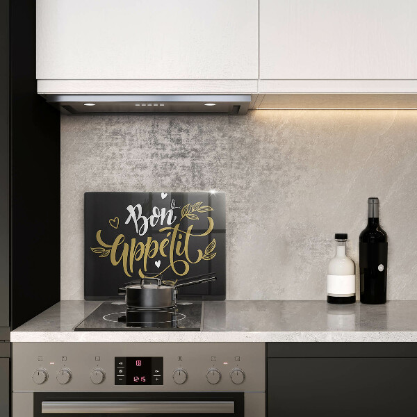Tábua para corte A inscrição Bon Appetit