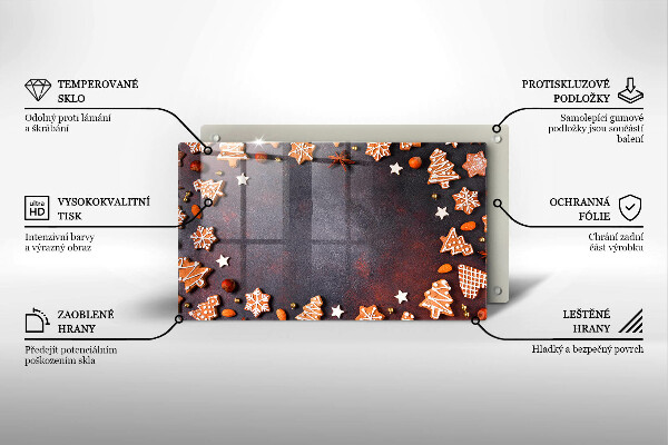 Tábua de cortar Biscoitos de gengibre de Natal