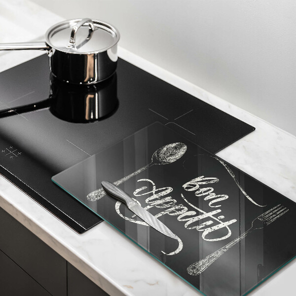 Tábua corte A inscrição Bon Appetit