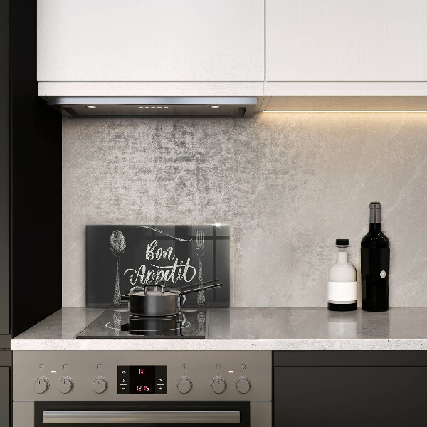 Tábua corte A inscrição Bon Appetit