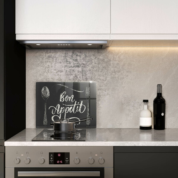 Tábua corte A inscrição Bon Appetit