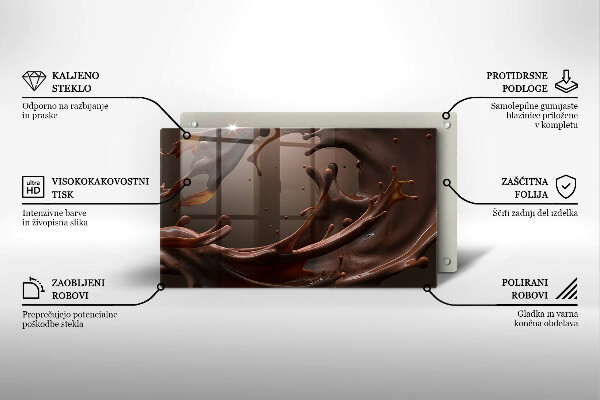 Tábua de corte Chocolate líquido