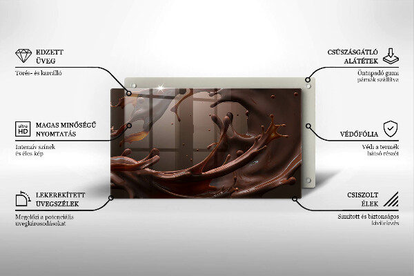 Tábua de corte Chocolate líquido