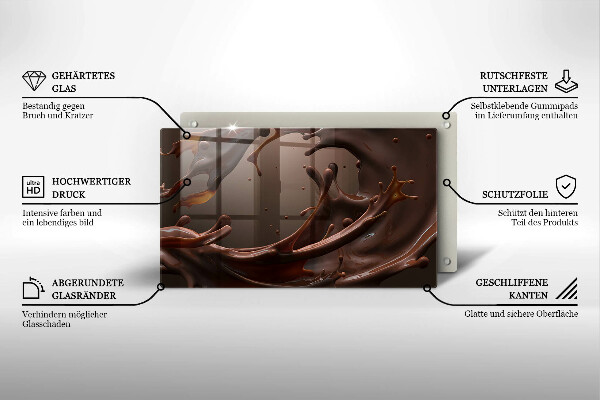 Tábua de corte Chocolate líquido