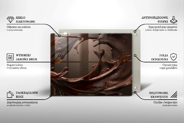 Tábua de corte Chocolate líquido