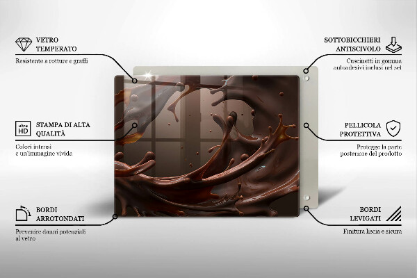 Tábua de corte Chocolate líquido