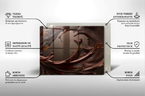 Tábua de corte Chocolate líquido